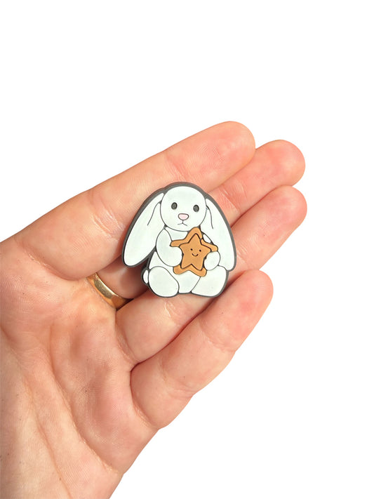 Jelly teddy star bunny shoe charm