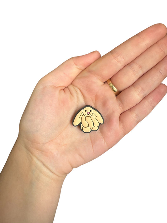 Jelly teddy rabbit shoe charm style 1