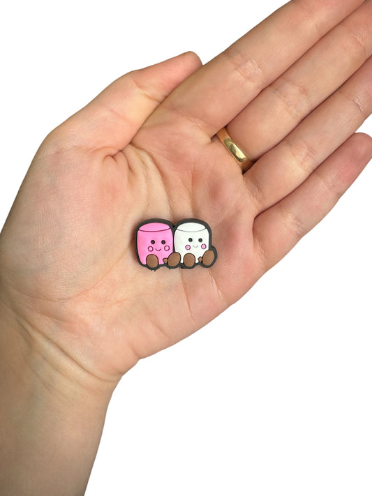 Jelly teddy marshmallow shoe charm